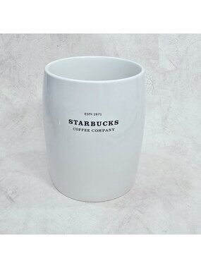 Starbucks Coffee Co 48oz Canister Ceramic Farmhouse Minimalist No Lid